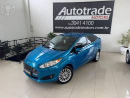 FORD - FIESTA 1.6 TITANIUM SEDAN 16V FLEX 4P AUTO - 2013/2014 - AZUL - R$ 45.900,00