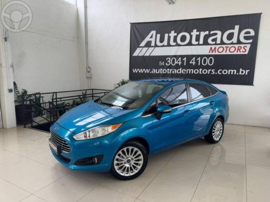 FORD - FIESTA 1.6 TITANIUM SEDAN 16V FLEX 4P AUTO - 2013/2014 - AZUL - R$ 45.900,00